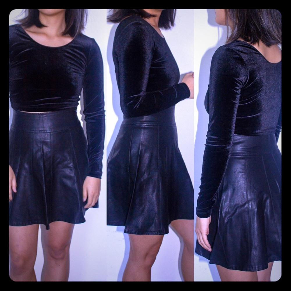 Brand new pleather skirt from F21